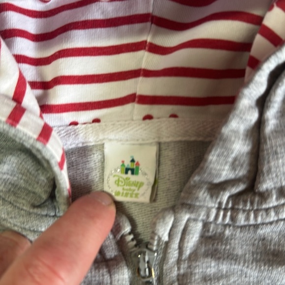 Disney - Gray and Red Mickey Mouse Kids Hoodie Vest - Picture 4 of 6